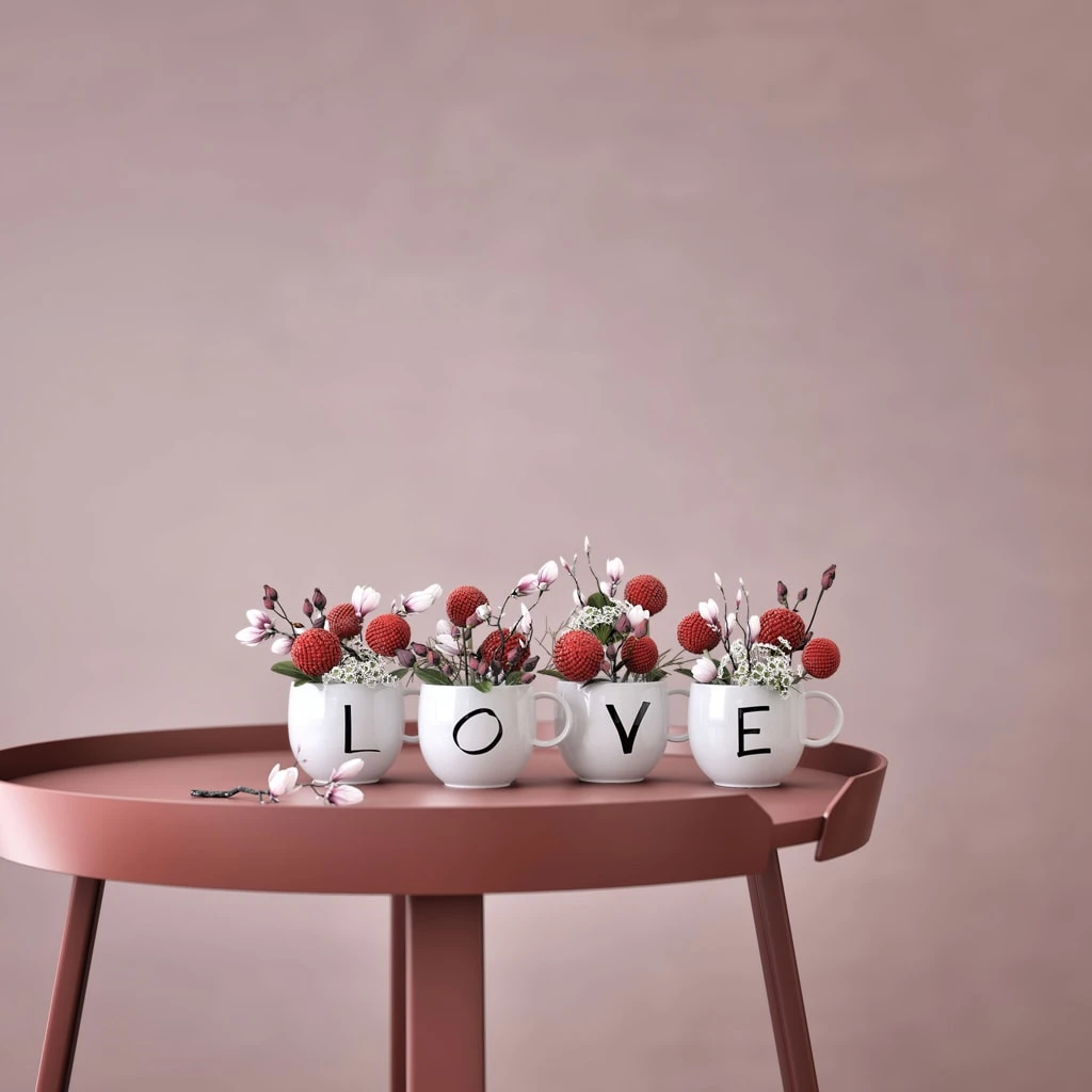 Becher E Letters In Weiß 4 Becher E Letters In Weiß – Bild 2