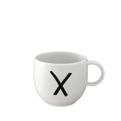 Becher X Letters In Weiß