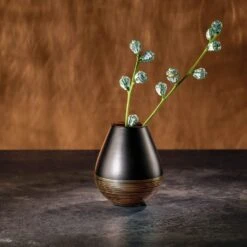 Villeroy & Boch -Villeroy & Boch villeroy and boch vase soliflor klein manufacture swirl in schwarz 1